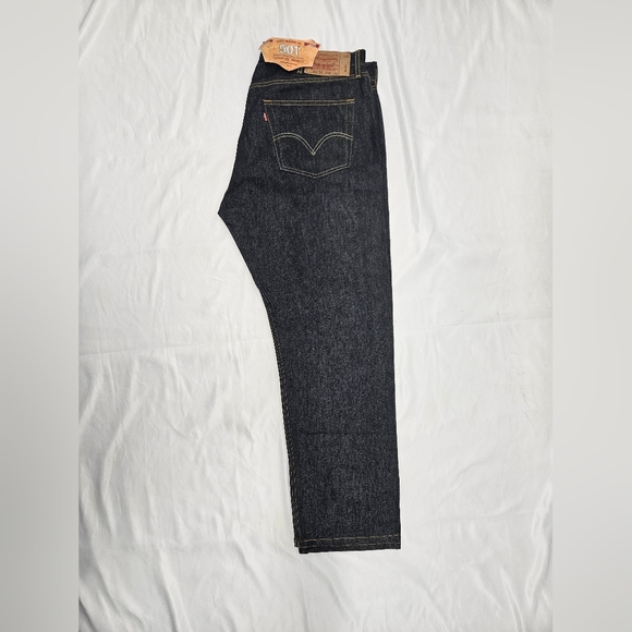 Levis 501 Dark Jeans Men's Size 40x32 Original Fit Straight Leg Denim. - Picture 2 of 7